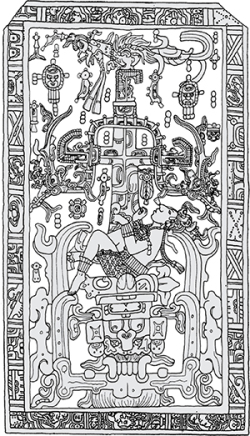 King Pakal on the Tree of Life from Palenque