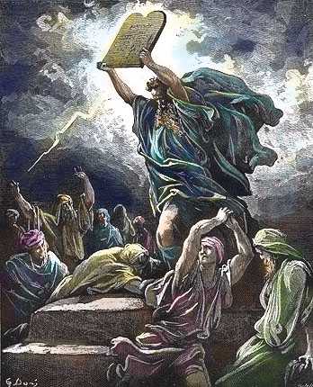moses smashes the tablets